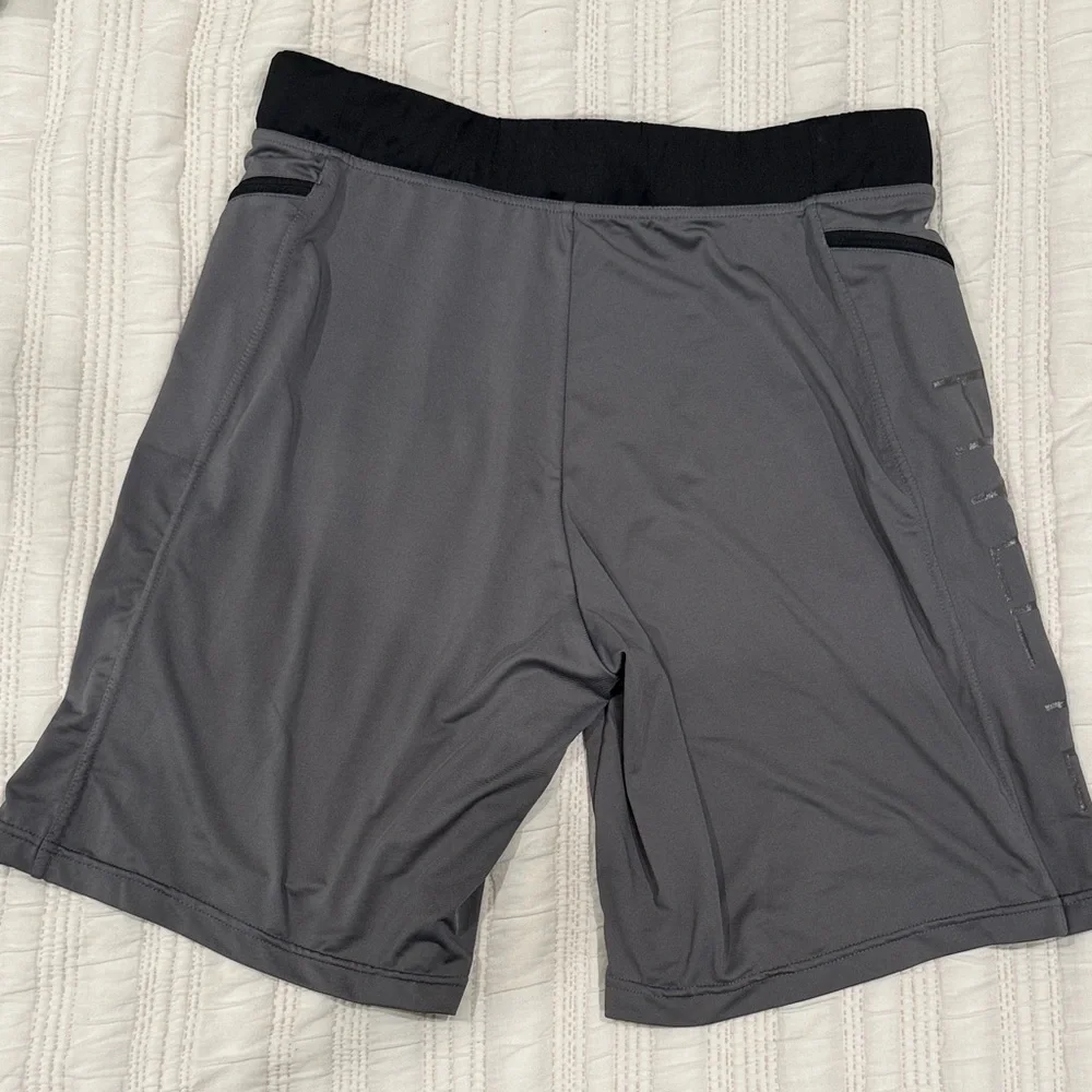 Hylete Dual-Tone Black and Gray Athletic Shorts - Picture 6 of 6